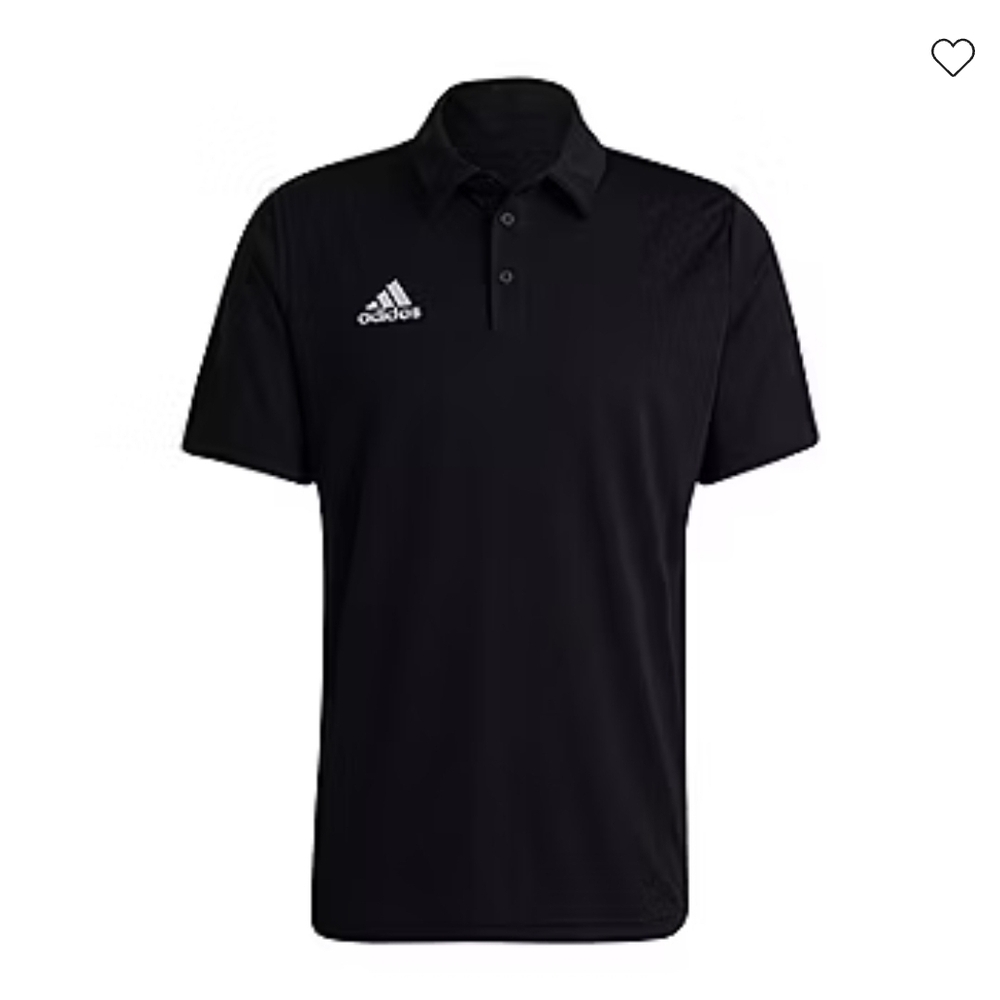 Adidas CLIMALITE Black Polo Shirt Classic Design New!